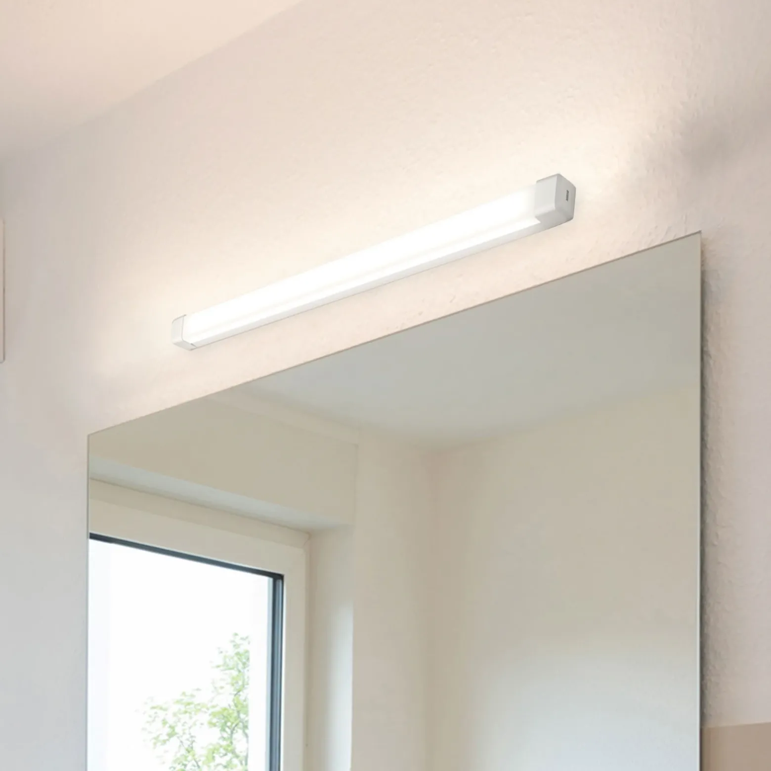 RZB Baleva aplique de pared LED IP44 ancho 50cm 9W