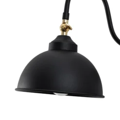 Saglam 3742 aplique de pared, regulable, negro