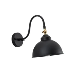 Saglam 3742 aplique de pared, regulable, negro