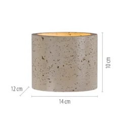 Schöner Wohnen Aplique de pared Traventa, beige, arriba/abajo, G9