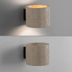 Schöner Wohnen Aplique de pared Traventa, beige, arriba/abajo, G9