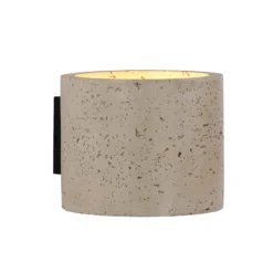 Schöner Wohnen Aplique de pared Traventa, beige, arriba/abajo, G9