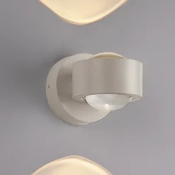 Schöner Wohnen aplique de pared LED Chia, arena 3000 K arriba/abajo