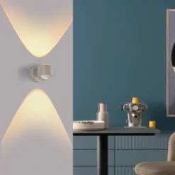 Schöner Wohnen aplique de pared LED Chia, arena 3000 K arriba/abajo