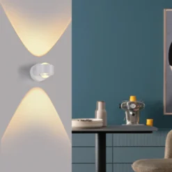 Schöner Wohnen Aplique de pared LED Chia, blanco, 3000 K, arriba/abajo