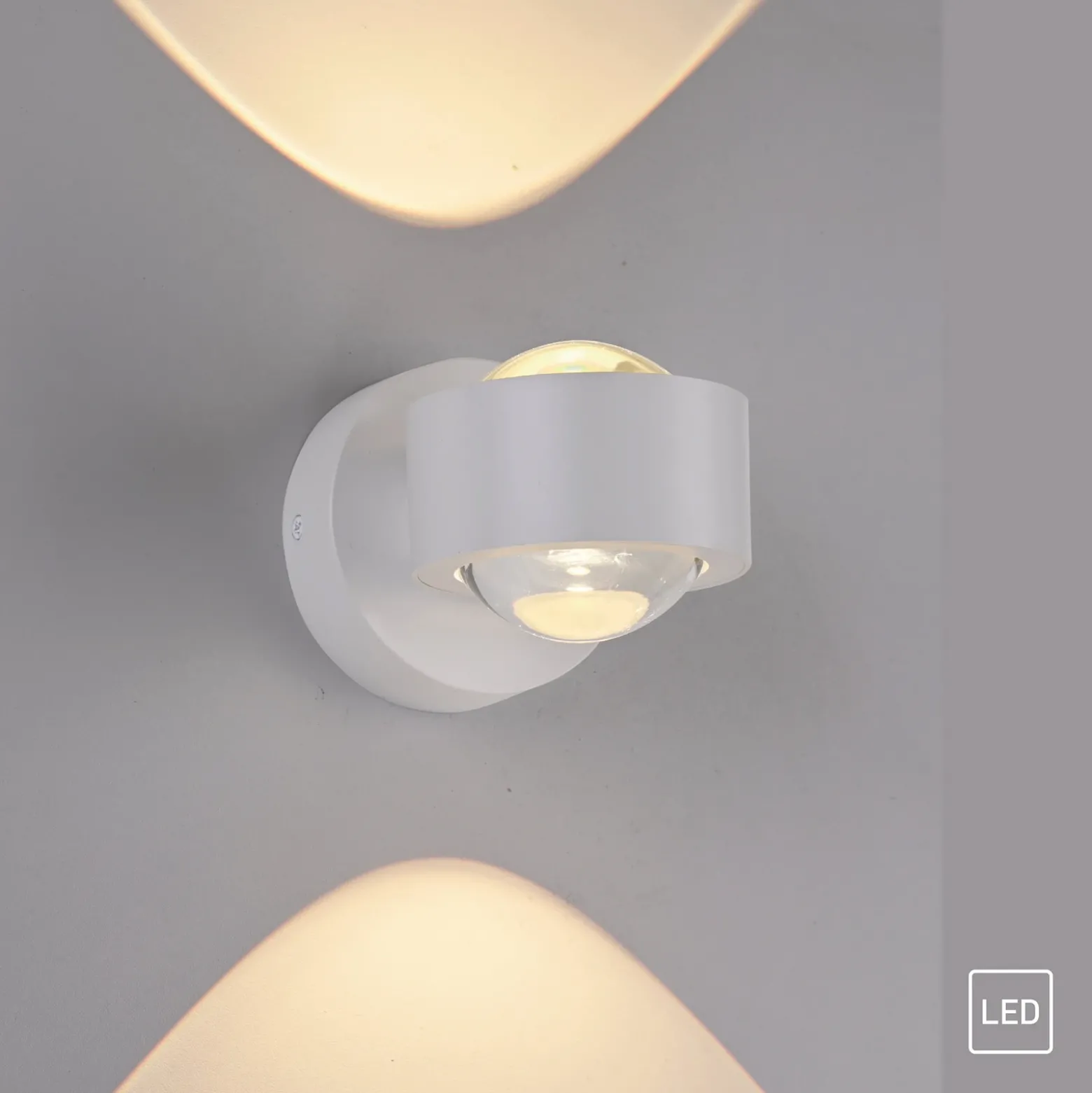 Schöner Wohnen Aplique de pared LED Chia, blanco, 3000 K, arriba/abajo