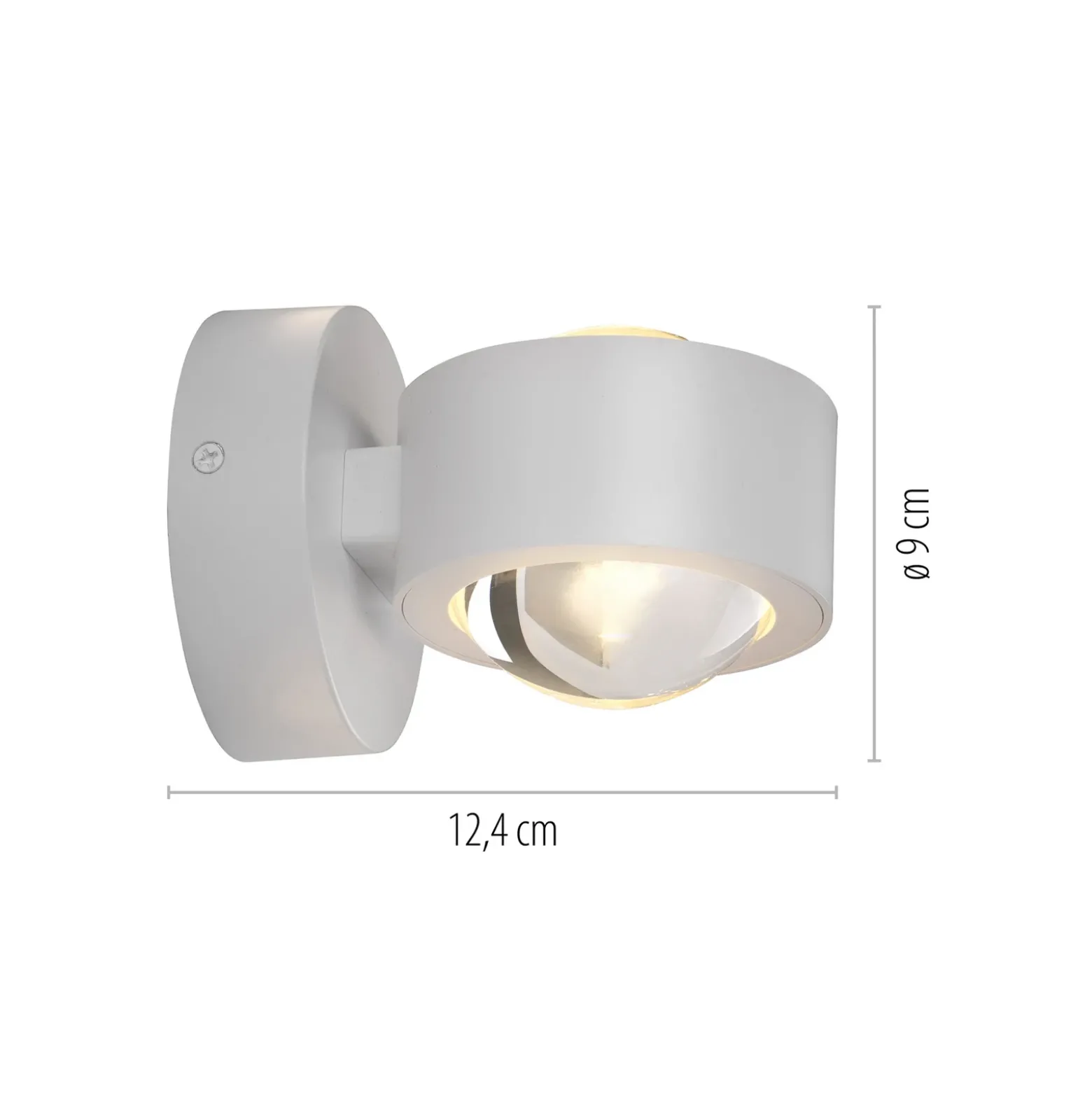 Schöner Wohnen Aplique de pared LED Chia, blanco, 3000 K, arriba/abajo