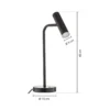 Schöner Wohnen Stina lámpara de mesa LED, negro