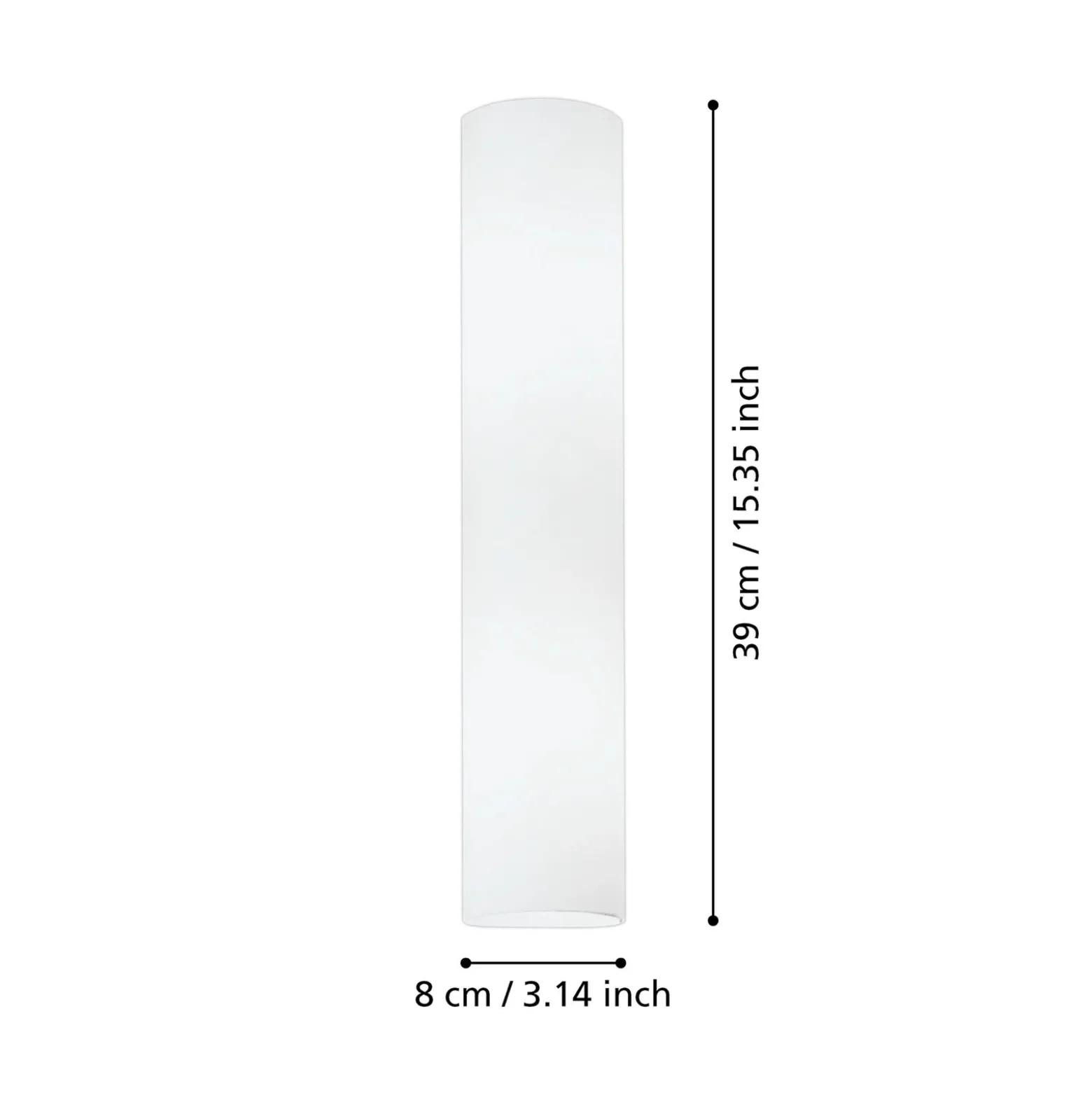 Sencillo aplique Zena, altura: 39 cm