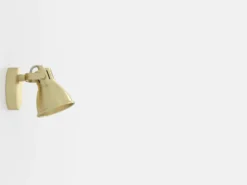 Seras foco de pared, latón dorado cepillado, 1 luz