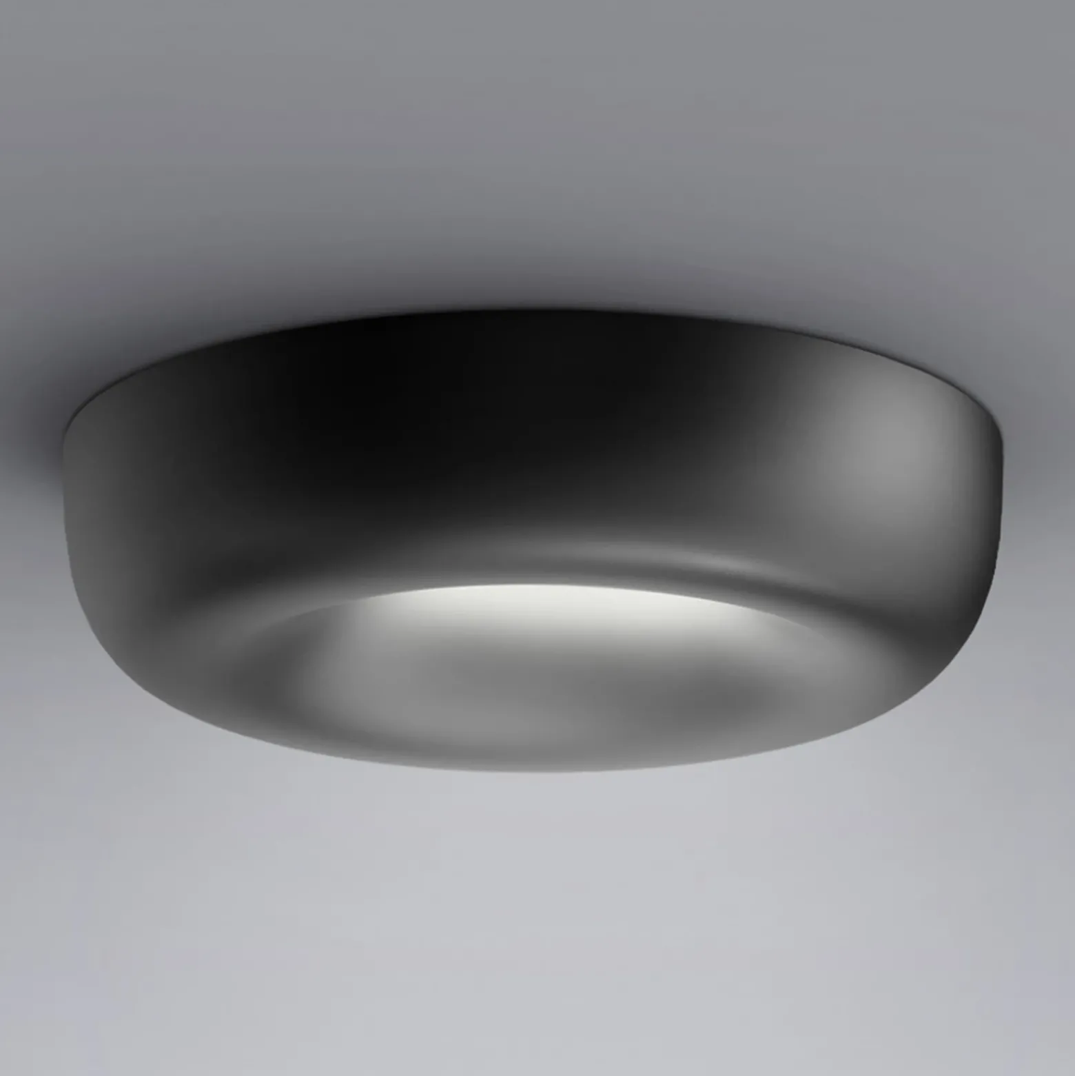 serien.lighting Empotrable en hueco L, negro