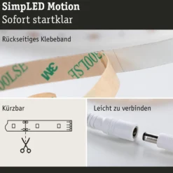 Set de tiras LED SimpLED Motion de Paulmann, 5m control remoto RGB