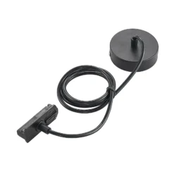 Sistema de rieles Lindby Linaro, GU10, 6 luces, negro, forma de C