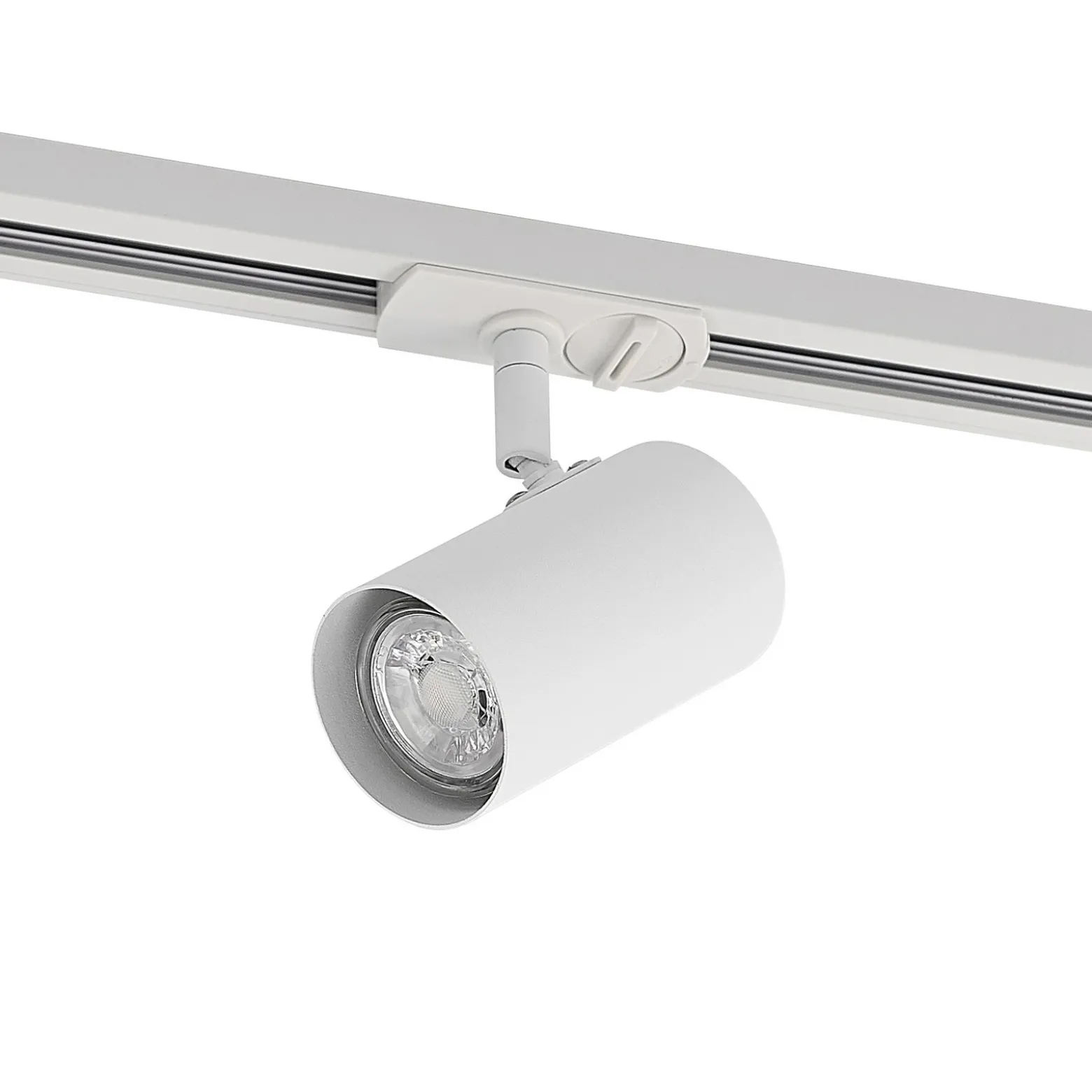 Sistema de rieles Lindby Linaro, GU10, 6 luces, blanco, forma de C