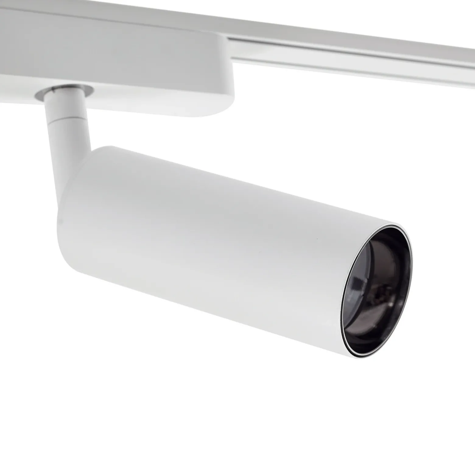Sistema de rieles Lumaro de 48 V, focos, 7 luces, blanco, Ø 4 cm, atenuables