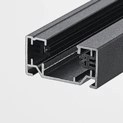 Sistema de riel Lindby Linaro, GU10, lámpara colgante, 3 luces, negro
