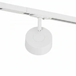 Sistema de riel Lindby Linaro, Ø 9,5 cm, 3 luces, LED, blanco