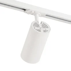 Sistema de riel Lindby Linaro, Ø 7 cm, 3 luces, LED, blanco, CCT