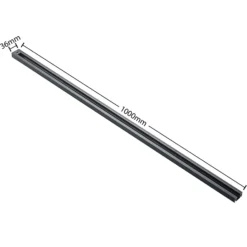 Sistema de riel Lindby Linaro, GU10, 4 luces, negro, Ø 9 cm