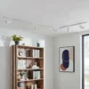 Sistema de riel Lindby Linaro, Ø 7 cm, 5 luces, LED, blanco, CCT