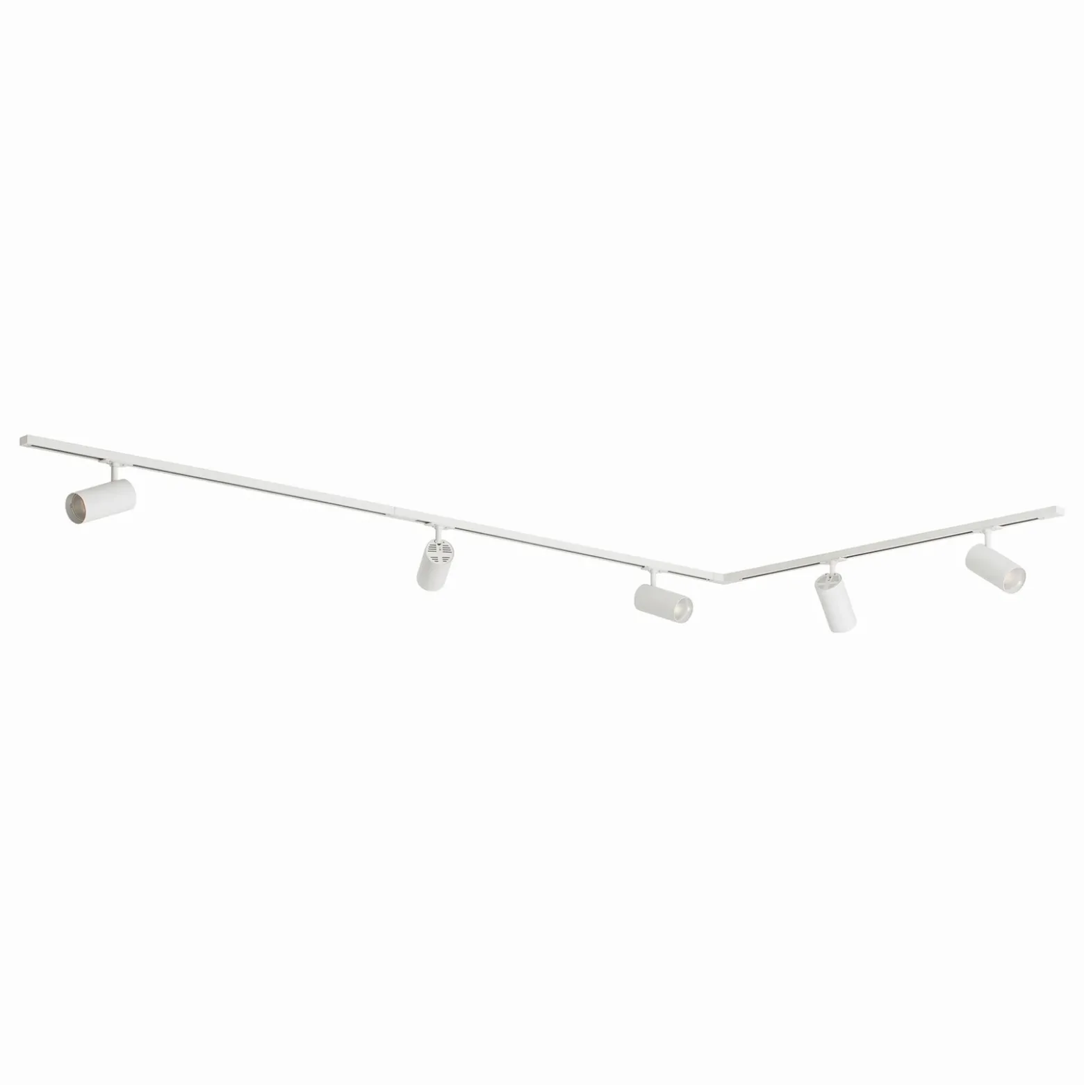 Sistema de riel Lindby Linaro, Ø 7 cm, 5 luces, LED, blanco, CCT
