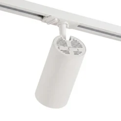 Sistema de riel Lindby Linaro, Ø 7 cm, 5 luces, LED, blanco, CCT