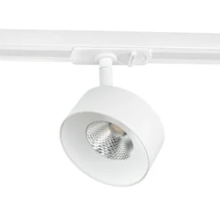 Sistema de riel Lindby Linaro, Ø 9,5 cm, 5 luces, LED, blanco