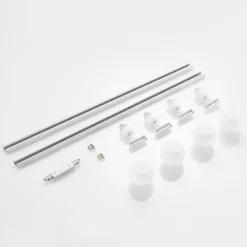 Sistema de riel monofásico Lindby, E14, 4 luces, blanco
