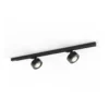 Sistema de riel trifásico LED Molto Luce Mag, negro, 830
