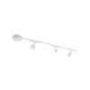Sistema de riel 48 V Lumaro, focos, 3 luces, blanco, Ø 7,3 cm