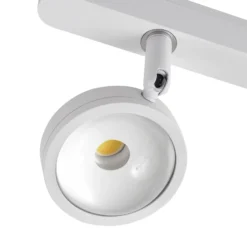 Sistema de riel 48 V Lumaro, focos, 3 luces, blanco, Ø 7,3 cm