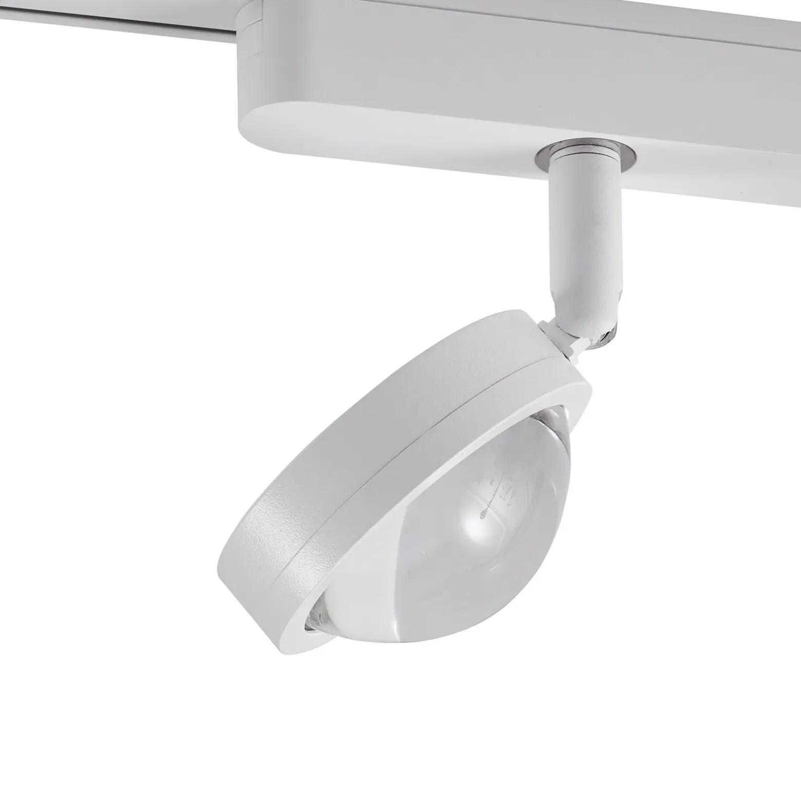 Sistema de riel 48 V Lumaro, focos, 3 luces, blanco, Ø 7,3 cm
