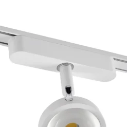 Sistema de riel 48 V Lumaro, focos, 3 luces, blanco, Ø 7,3 cm