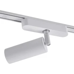 Sistema de riel 48 V Lumaro, focos, 5 luces, blanco, Ø 4 cm, CCT