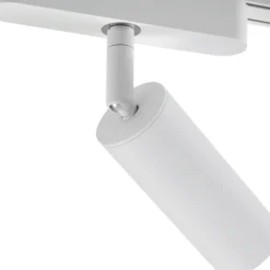 Sistema de riel 48 V Lumaro, focos, 9 luces, blanco, Ø 4 cm, 25 cm, atenuable