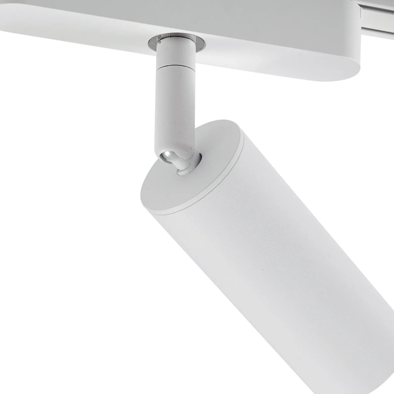 Sistema de riel 48 V Lumaro, focos, 9 luces, blanco, Ø 4 cm, 25 cm, atenuable
