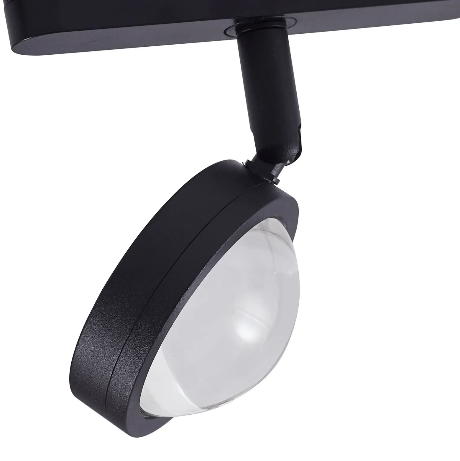 Sistema de riel 48 V Lumaro, focos, 5 luces, negro, Ø 7,3 cm
