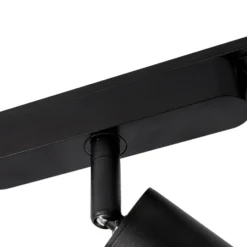 Sistema de riel 48 V Lumaro, focos, 9 luces, negro, 13 cm, atenuable