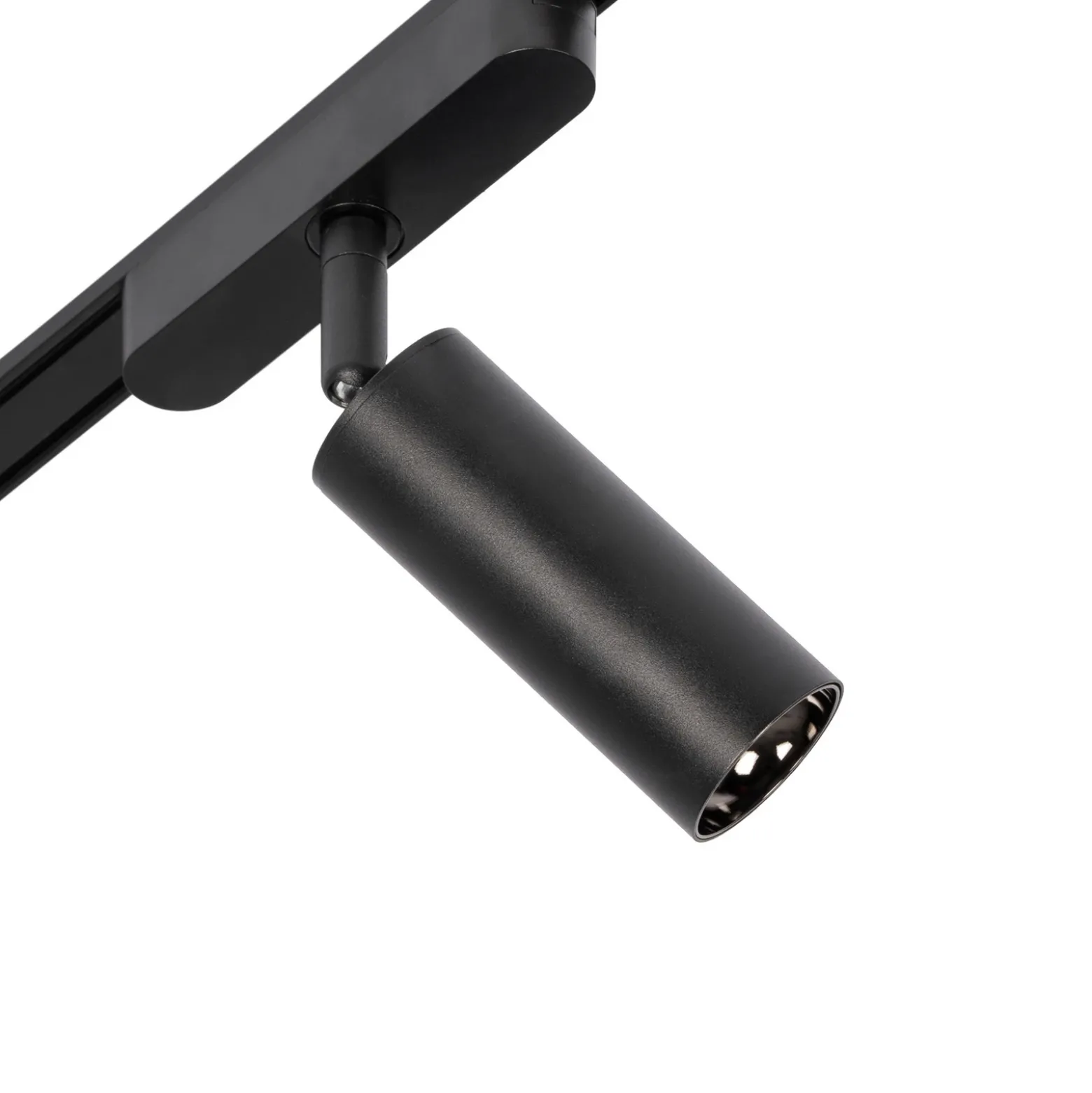 Sistema de riel 48 V Lumaro, focos, 9 luces, negro, 13,1 cm, atenuable
