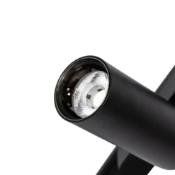 Sistema de riel 48 V Lumaro, focos, 11 luces, negro, Ø 4 cm, atenuable