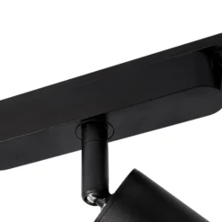Sistema de riel 48 V Lumaro, focos, 11 luces, negro, Ø 4 cm, atenuable
