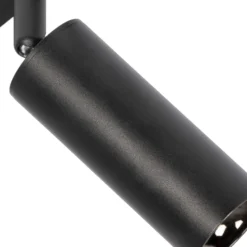 Sistema de riel 48 V Lumaro, focos, 11 luces, negro, Ø 4 cm, atenuable