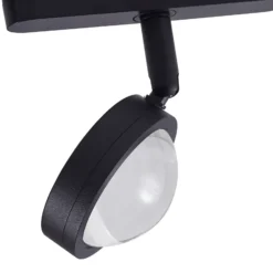Sistema de riel 48 V Lumaro, focos, 3 luces, negro, Ø 7,3 cm