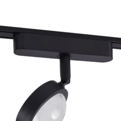 Sistema de riel 48 V Lumaro, focos, 3 luces, negro, Ø 7,3 cm