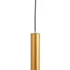 Sistema de riel 48 V Lumaro, pendular, bombilla tubular, 3 luces, dorado, CCT