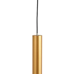 Sistema de riel 48 V Lumaro, pendular, bombilla tubular, 3 luces, dorado, CCT