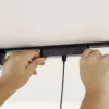 Sistema de riel 48 V Lumaro, pendular, cilindro, 5 luces, negro
