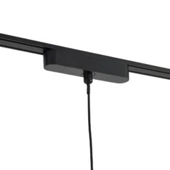 Sistema de riel 48 V Lumaro, pendular, cilindro, 5 luces, negro
