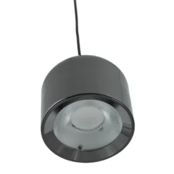 Sistema de riel 48 V Lumaro, pendular, cilindro, 5 luces, negro