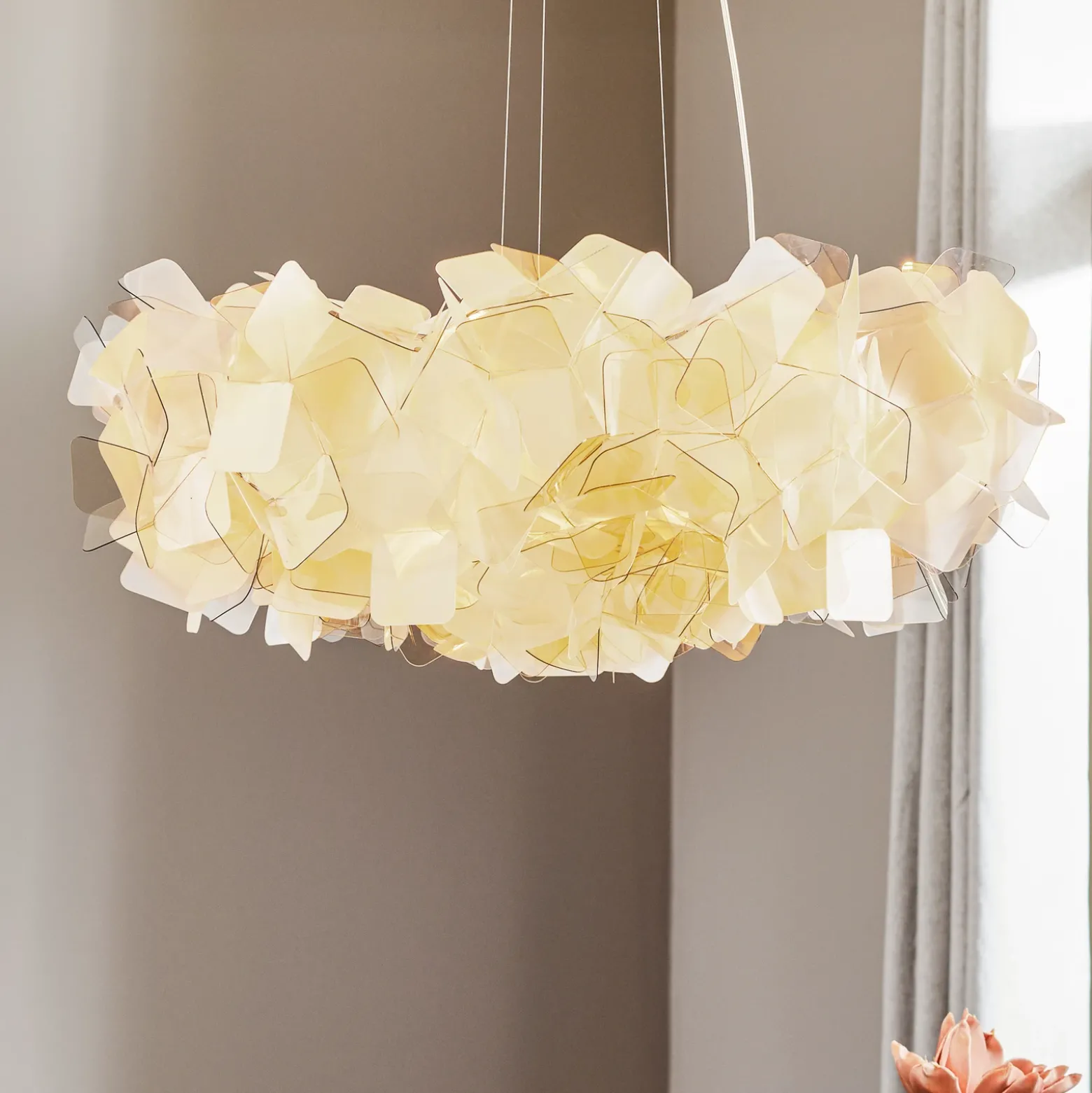 Slamp Clizia lámpara colgante, Ø 78 cm, fumé